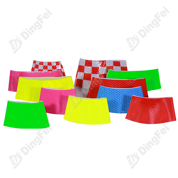 Manufacturer Customized High Visibility Waterproof PVC Reflective Traffic Cone Sleeve collar For Road Safety - 