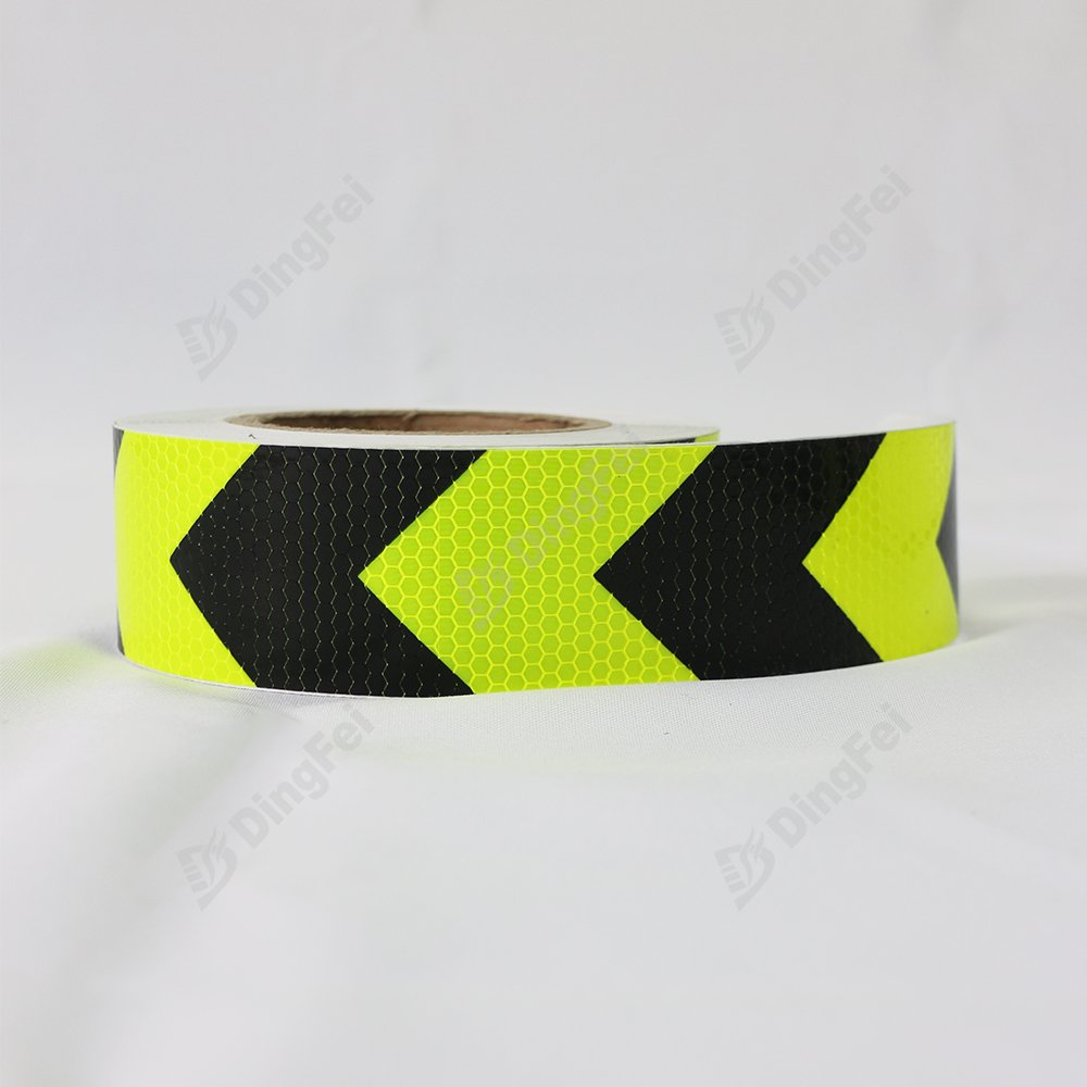 Reflector Protective Sticker Warning Tape use for Truck/Car Safety Mark Reflective Arrows Strip Stickers Warning - 