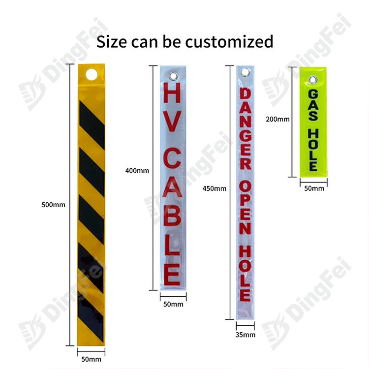 Double Sides Mining Area Zone Reflective PVC Mining Dropper Streamers ...