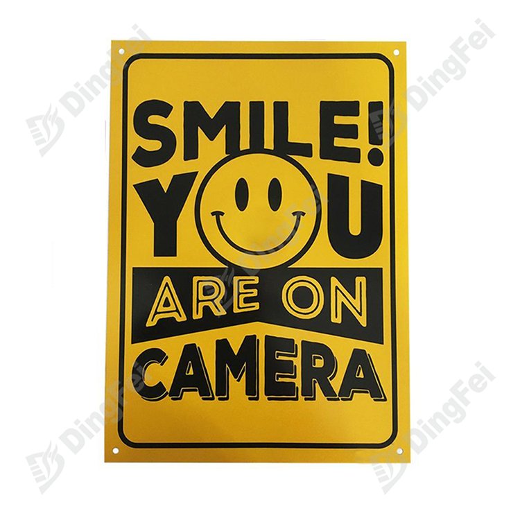 Smile You Are On Camera Security CCTV Camera Warning Sign | Prismatic ...