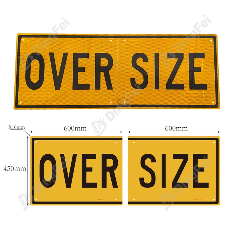 Over Size Reflective Metal Sign | Prismatic reflective film, PVC cone ...
