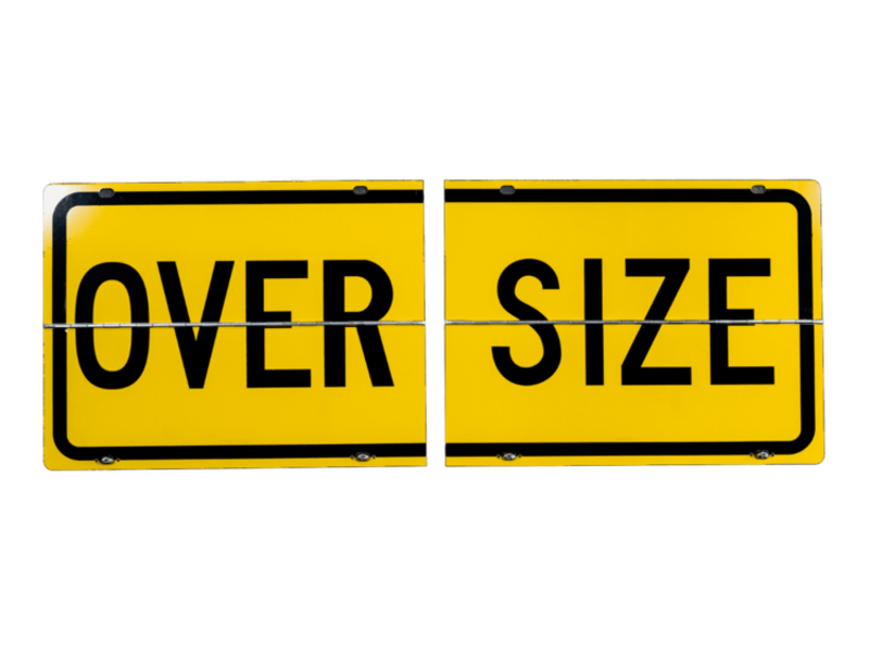Reflective Oversize Hinged Metal Signs | Prismatic reflective film, PVC ...