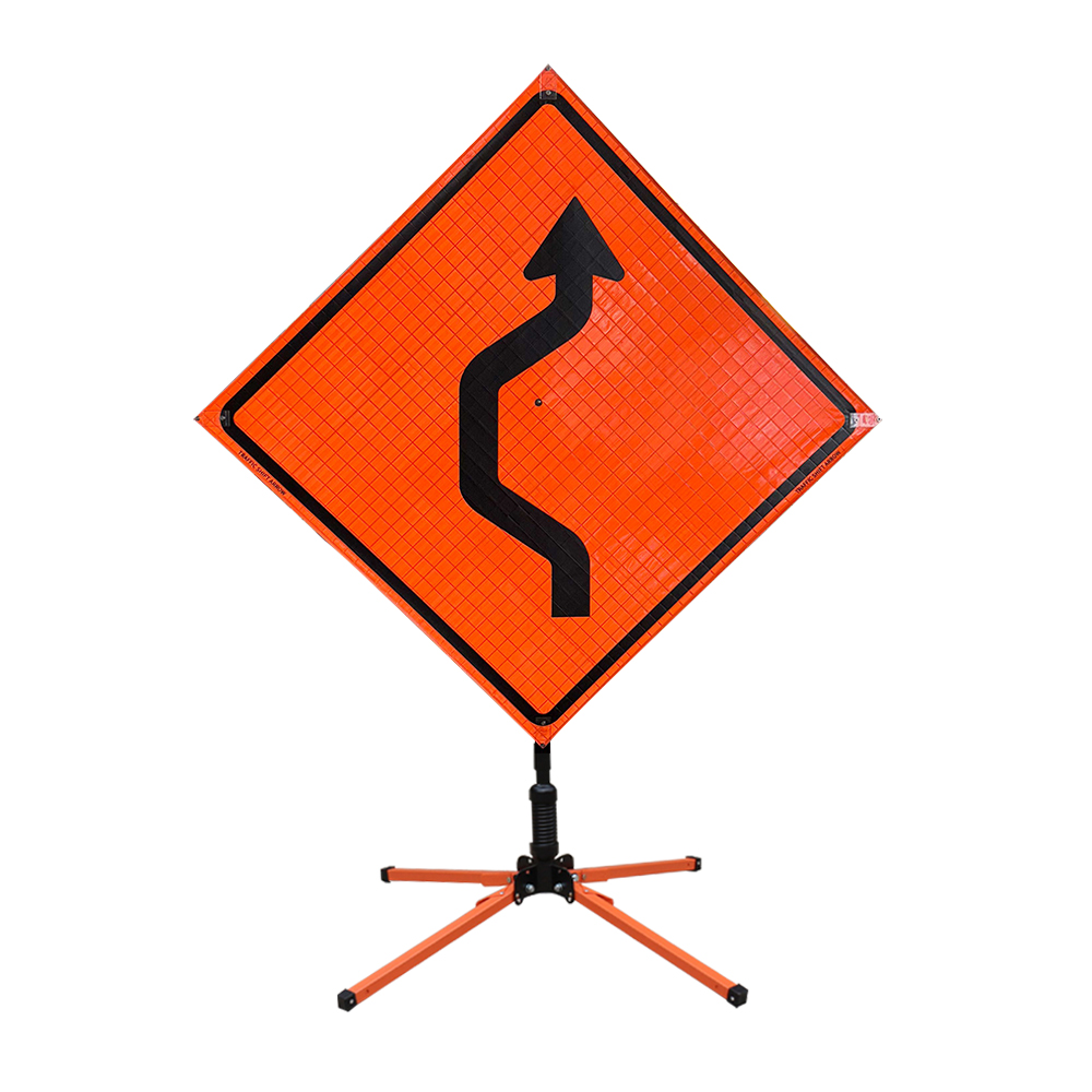 48 Inch Traffic Shift Arrow Roll Up Reflective Traffic Sign | Prismatic ...