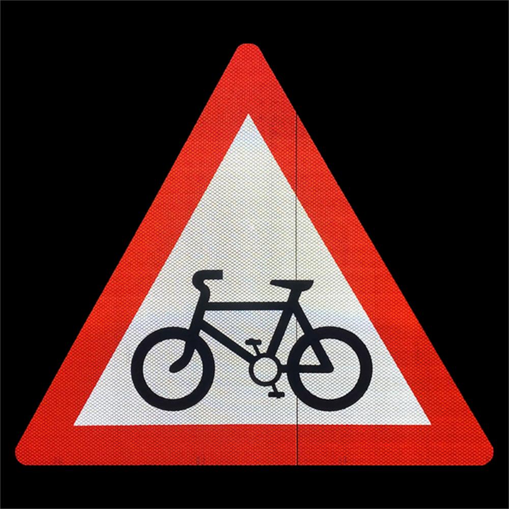Diamond Grade Reflective Aluminum Cycle Route Ahead Sign | Prismatic ...