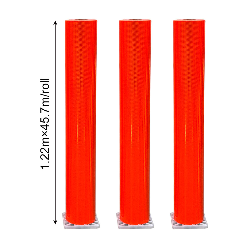 Fluorescent Orange Diamond Grade Reflective Sheeting | Prismatic ...