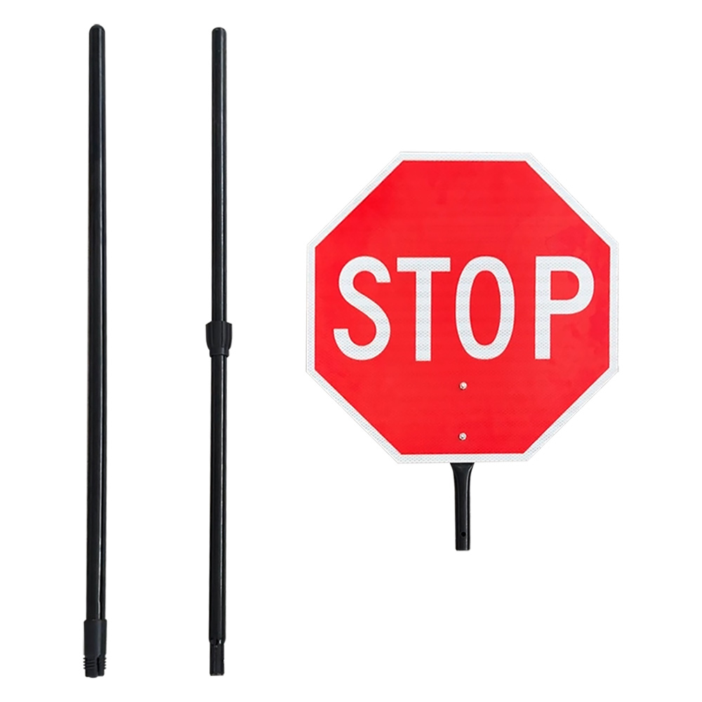 Custom Stop Slow Handle Signs | Prismatic reflective film, PVC cone ...